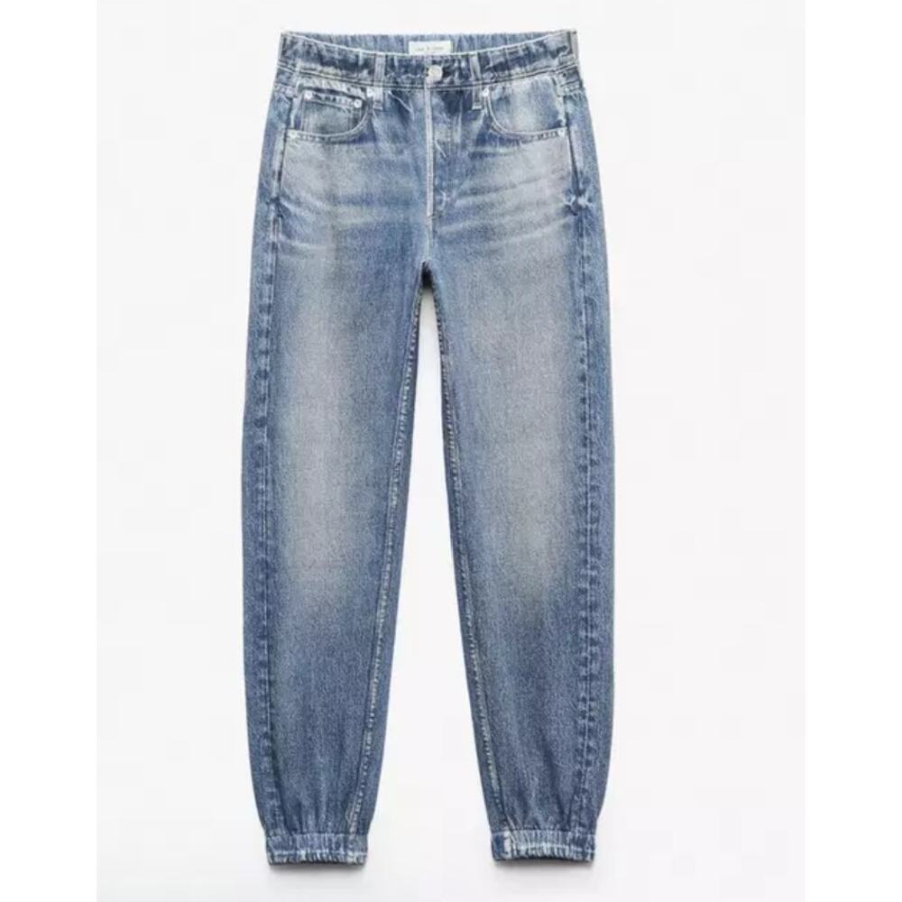 Rag & Bone rb Miramar Jogger Sweatpants Jeans Blue Elastic Waist Ankle Size M - Picture 13 of 13